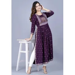 radhikakurtis Women Printed Viscose Rayon A-line Kurta-picture-19