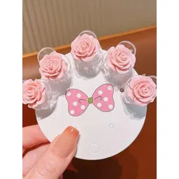 Radhya Accessories Women Set of 5 Mini Flower Claw Clip-picture-38