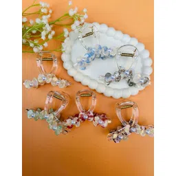 Radhya Accessories Women Set of 6 Bofeini Acrylic Hair Claw Clips-picture-19