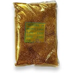 Radiance Store Glitter for Candle Making Sparkle Zari Powder for Resin Art & Crafts DIY Pack of 100 Grams (Golden)-picture-19