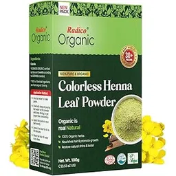 Radico Organic - 100% Pure & Organic Herbs Colorless Henna Powder (100g) - Nourishes hair & promote growth, Restore natural shine & luster-picture-39