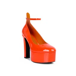 Rag & Co Mary Jane Sandal Heels in Orange-picture-24