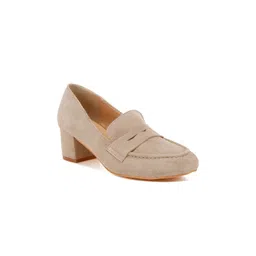 RAG & CO Women Block Heel Suede Loafers-picture-30