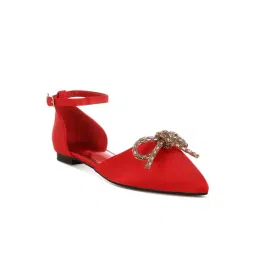 Rag & Co Women's Red Ankle Strap Sandals-picture-13