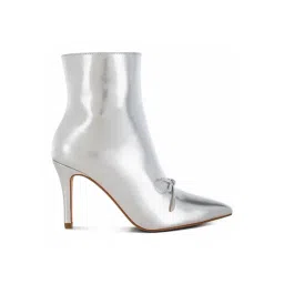 Rag & Co Women's Silver Stiletto Booties-picture-31