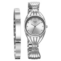 Titan Raga Memoirs Quartz Analog Silver Dial With Silver Metal Strap Watch For Women-picture-15