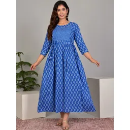 Raghav Silk Studio Women Floral Printed Gotta Patti Maternity Kurta-picture-26