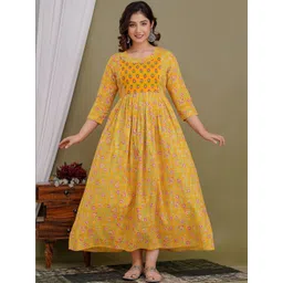 Raghav Silk Studio Women Floral Printed Sequinned Maternity Kurta-picture-10