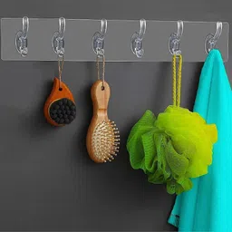 raghuvanshi 1 ps Adhesive Wall Hooks for Bathroom & Kitchen Hanging, Sticky Hanger Hook 6-picture-35