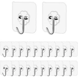 raghuvanshi 20 High-Quality Wall Hooks - Self-Adhesive, Heavy Duty, No-Drill, Waterproof Hook 22-picture-43