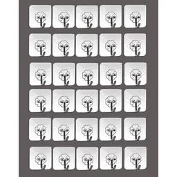 raghuvanshi Set of 30 Wall Hooks Heavy Duty Hooks for Hanging 10KG (Max) Hook 30-picture-16