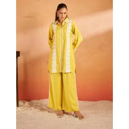 RAGHVENDRA TEXTILES Women Shirt Collar Pure Cotton Tunic & Trouser-picture-10