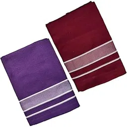 ragini v Men's Kerala cotton lungi pack of 2 (Violet, Maroon)-picture-28