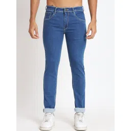 RAGZO Men Slim Fit Low-Rise Clean Look Stretchable Jeans-picture-17