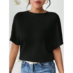 RAHI TRENDZ Batwing Sleeve Woollen Top-picture-24