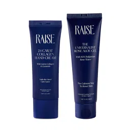 Raise Set of 24 Carat Collagen Hand Cream 30ml & The Universalist Rose Aloe Gel 85ml-picture-12
