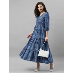 raiyani enterprise Raiyani EnterpriseWomen Printed Fit And Flare Dresses-picture-30