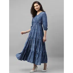 Raiyani Enterprise Striped Printed Fit & Flared Maxi Dress-picture-34