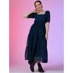 Raiyani Enterprise Women Tiered Fit & Flare Maxi Dress-picture-39
