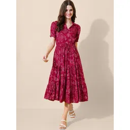 Raiyani Enterprise Women V-Neck Abstract Printed Kurta-picture-18