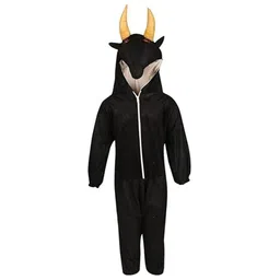 RAJ FANCY DRESSES Full Sleeves Buffalo Animal Theme Costume Dress -Black-picture-16