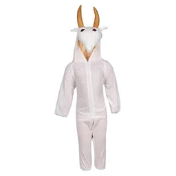 RAJ FANCY DRESSES Full Sleeves Cow Animal Theme Costume Dress - White-picture-23