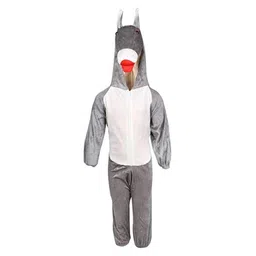 RAJ FANCY DRESSES Full Sleeves Donkey Animal Theme Costume Dress - Grey & White-picture-39