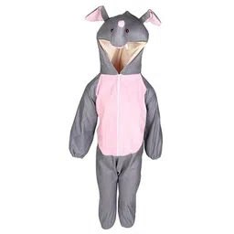 RAJ FANCY DRESSES Full Sleeves Elephant Animal Theme Costume Dress  - Grey & Pink-picture-31