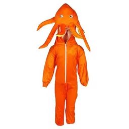 RAJ FANCY DRESSES Full Sleeves Octopus Animal Theme Costume Dress - Orange-picture-27