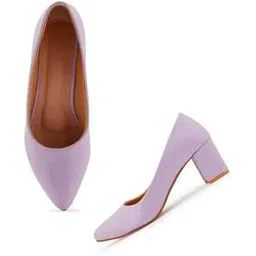 rajasthan craft Women's Block Heel Pumps in Synthetic Leather with Comfortable TPR Sole-picture-47