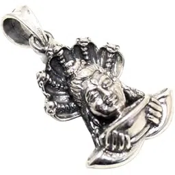 rajasthan gems Charm Pendant God Shiv Shiva Mahadev Mahakal 925 Sterling Silver Snake Poison Men Women Unisex Handmade Gift H318-picture-45