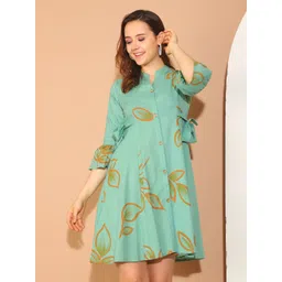 Rajnandini Floral Print A-Line Mini Dress-picture-17