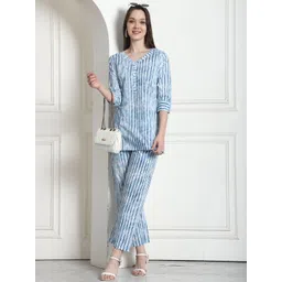 Rajnandini Printed Pure Cotton Tunic With Trousers Co-Ords-picture-35