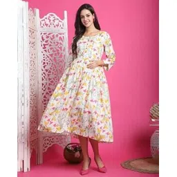 rajnandini Women Floral Print Fit & Flare Dress-picture-45