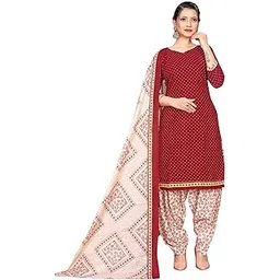 rajnandini Women Maroon Cotton Printed Ready To Wear Patiala Salwar Suit (Readymade_Rw4288-P)-picture-24