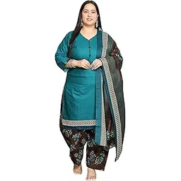 rajnandini Women's Cotton Blend Salwar Suit Set-picture-30