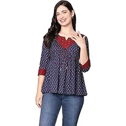 rajnandini Women's Cotton Regular Fit Top-picture-36