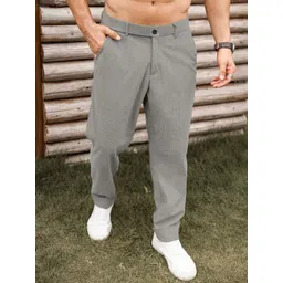 RAJOVATI Men Loose Fit Mid-Rise Trousers-picture-23