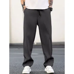 RAJOVATI Men Solid Loose Fit Mid Rise Regular Trousers-picture-30