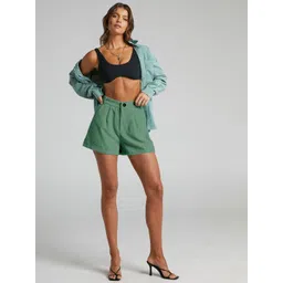 RAJOVATI Women High-Rise Relaxed Fit Yoga Shorts-picture-23