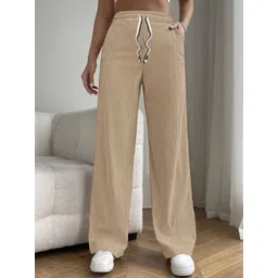 RAJOVATI Women Loose Fit High-Rise Wide Leg Trousers-picture-20