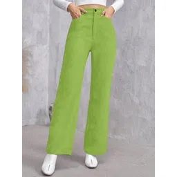 RAJOVATI Women Slim Fit Pleated Trousers-picture-13