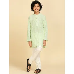 RAJUBHAI HARGOVINDAS Boys Striped Pure Cotton Kurta-picture-20