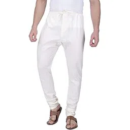 rajubhai hargovindas Cream Cotton Silk Men's Chudidar-picture-11