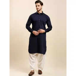 RAJUBHAI HARGOVINDAS Men Striped Pathani Kurta-picture-26