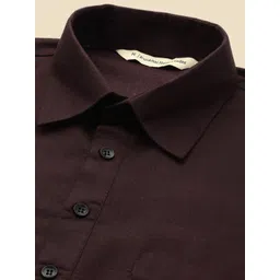 RAJUBHAI HARGOVINDAS Shirt Collar Long Roll-Up Sleeves Regular Pure Cotton Pathani Kurta image 2