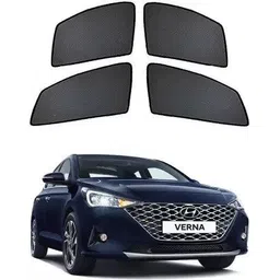 rakrish Rear Window, Side Window Sun Shade For Hyundai Verna-picture-26