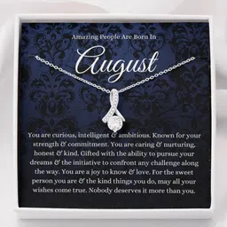 rakva August Zodiac , Born In August Gift, August Horoscope Necklace Zircon Sterling Silver Pendant Set-picture-10