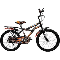 RALLEY GOLD Sparkle 20T Kids Cycle for Age Group 7-9 Years (90% Assembled) (Rider Height 3.8FT - 4.5FT) (Black/Orange)-picture-17