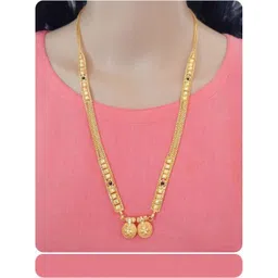 Ramdev Art Fashion Jwellery Brass Gold Plated Mangalsutra-picture-27